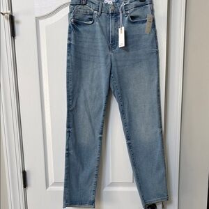 Good American Light Blue Straight Leg Jeans